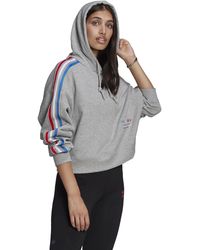 adidas eqt hoodie with stripe sleeves in green