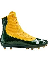 all yellow under armour cleats