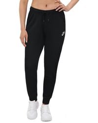 black nike fleece pants