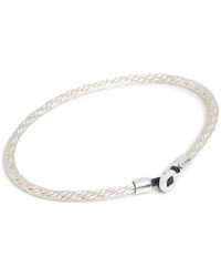 Miansai Nexus Sterling Silver And Cord Bracelet - Metallic