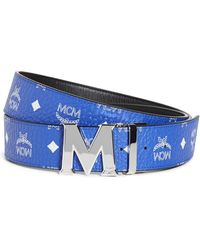 mcm belt blue and red