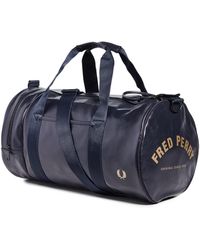 Fred Perry Tonal Barrel Bag - Blue