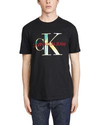 Calvin Klein Ck Monogram Andy War Tee - Black