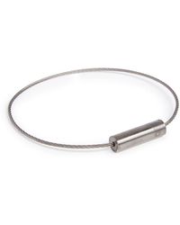 Le Gramme 5 Grammes Brushed Cable Bracelet - Metallic