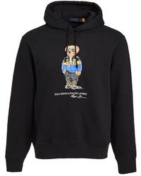 men's polo bear magic fleece knit sweatshirt