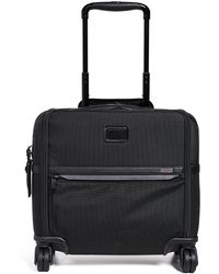 Tumi Alpha Compact 4 Wheel Briefcase - Black