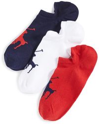 Polo Ralph Lauren Big Pony Liner Socks - Red