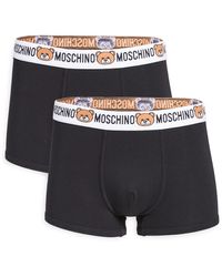Moschino Bear 2 Pack Trunks - Black
