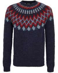 fair isle cardigan men
