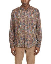 Corridor NYC Paisley Daydream Long Sleeve Shirt - Multicolour