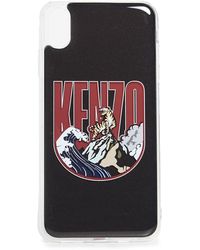 KENZO Iphone Xs Max Wave Logo Case - Black