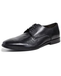 hugo boss plain toe leather derby