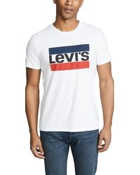 levi white t-shirt