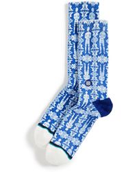 Stance Shakra Crew Sock - Blue