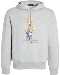 men's polo bear magic fleece knit sweatshirt