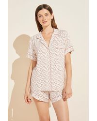 gisele printed short pj set