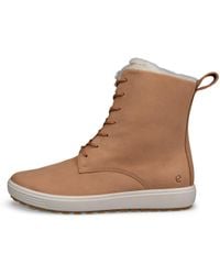 Ecco - Soft 7 Tred W High-Cut-Damen Halbhoher Stiefel Aus Leder - Lyst