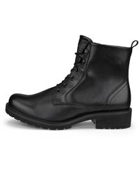 Ecco - Elaina Lace-up Boot Size 7 Black - Lyst
