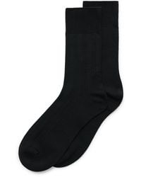 Ecco - Classic Ribbed Mid-Cut Socks - Lyst