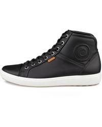 Ecco - Soft 7-Damen High-Top Sneaker Aus Leder - Lyst