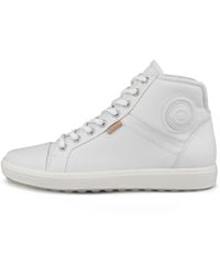 Ecco - Soft 7-Damen High-Top Sneaker Aus Leder - Lyst