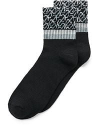 Ecco - Vibe Wave Ankle-cut Socks Logos Adult Black - Lyst