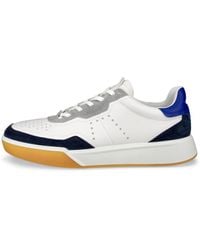 Ecco - Low-Top Sneaker With Perforated Leather Accents - Lyst