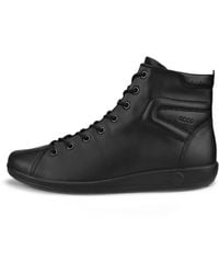 Ecco - Soft 2.0-Damen High-Top Sneaker Aus Leder - Lyst