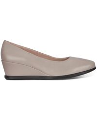 Ecco Shape 45 Wedge Loafers - Grey