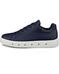Ecco - Low-Top Leather Sneakers With Rubber Sole - Lyst