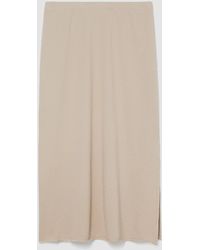 Eileen Fisher - Lightweight Organic Cotton French Terry A-line Skirt - Lyst