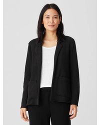 Eileen Fisher - Lightweight Organic Cotton Terry Blazer - Lyst