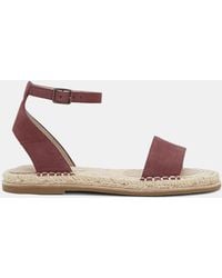 Eileen Fisher - Mike Tumbled Leather Espadrille Sandal - Lyst
