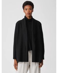 Eileen Fisher - Lightweight Boiled Wool Jacket In Responsible Wool - Lyst