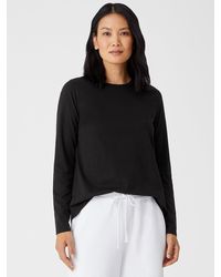 eileen fisher black tops