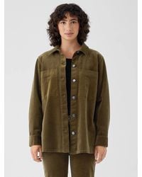Eileen Fisher - Organic Cotton Stretch Corduroy Shirt Jacket - Lyst