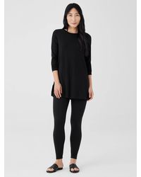 Eileen Fisher - Cozy Brushed Terry Hug High-waisted Leggings - Lyst