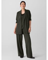 Eileen Fisher - Washable Flex Ponte Long Blazer - Lyst