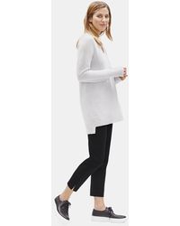 Eileen Fisher Organic Cotton Slim Ankle Pant - Black