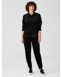 Eileen Fisher - Cozy Velour Knit Jogger Pant - Lyst