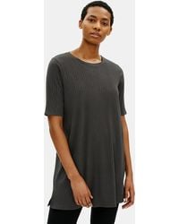 Eileen Fisher - Textured Stretch Rib Round Neck Tunic - Lyst