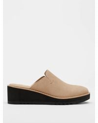 Eileen Fisher - Loti Tumbled Nubuck Wedge Mule - Lyst