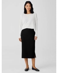 Eileen Fisher - Washable Stretch Crepe Pencil Skirt - Lyst