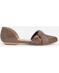 Eileen Fisher - Fuller Suede D'orsay Flat - Lyst