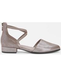 Eileen Fisher - Lyton Suede Ankle Strap Flat - Lyst