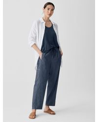 Eileen Fisher - Airy Organic Cotton Twill Cargo Pant - Lyst