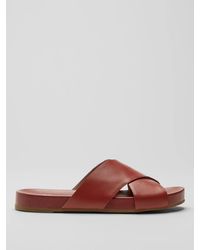 Eileen Fisher - Bond Crossover Leather Sandal - Lyst