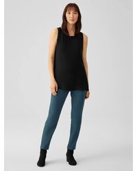 Eileen Fisher - Washable Stretch Crepe Pant - Lyst