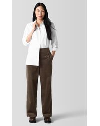 Eileen Fisher - Organic Cotton Corduroy Wide-leg Pant - Lyst