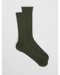 Eileen Fisher - Cotton Ribbed Trouser Sock - Lyst